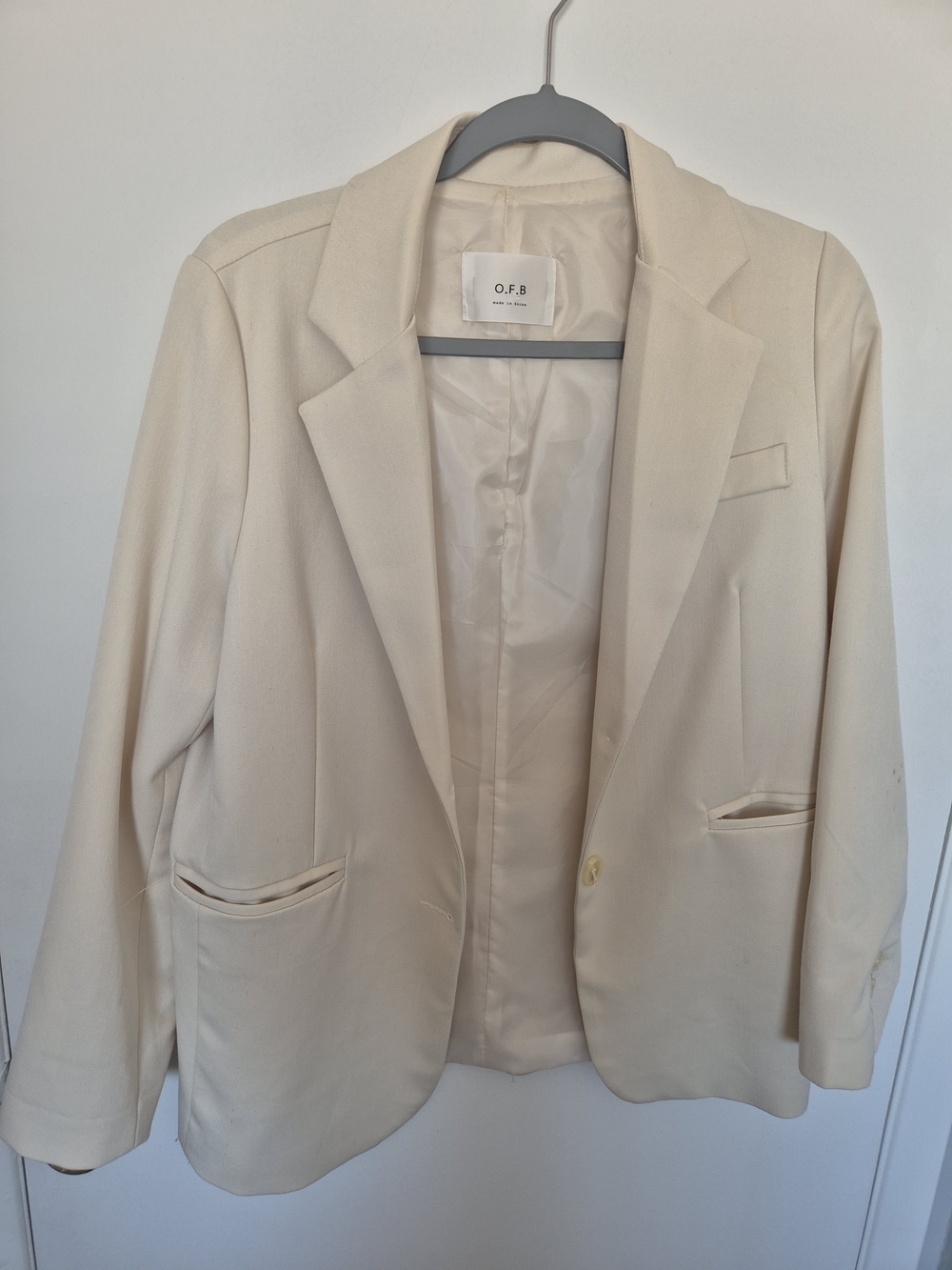 Cream Women's Tailored Blazer